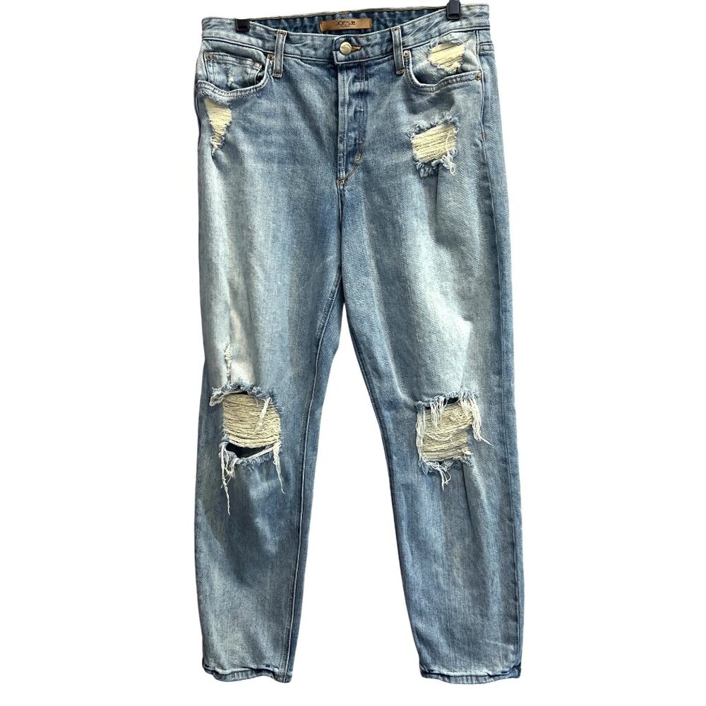 High Rise Distressed Denim Light Wash Jeans W 30 Joes Classics Womens
